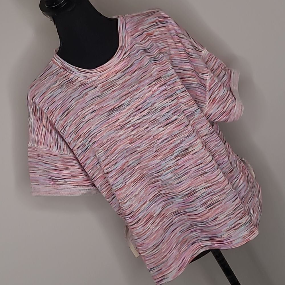 Melloday sz L cropped tunic top NWT